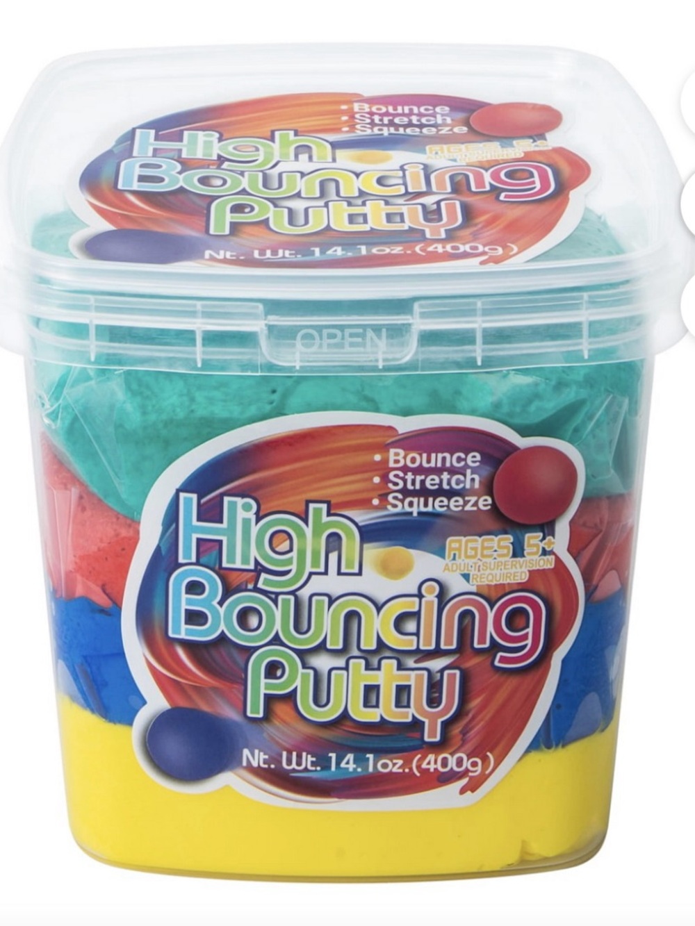 High Bouncing Putty Multi-Color Play Compound